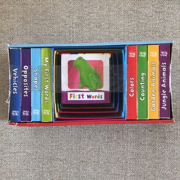 First Words Board Books and Stacking Blocks - Picture 2 of 6